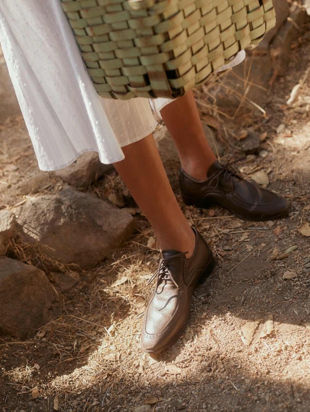 Christy Dawn Agnes Oxford in cedar leather, 7 leather loafers vintage